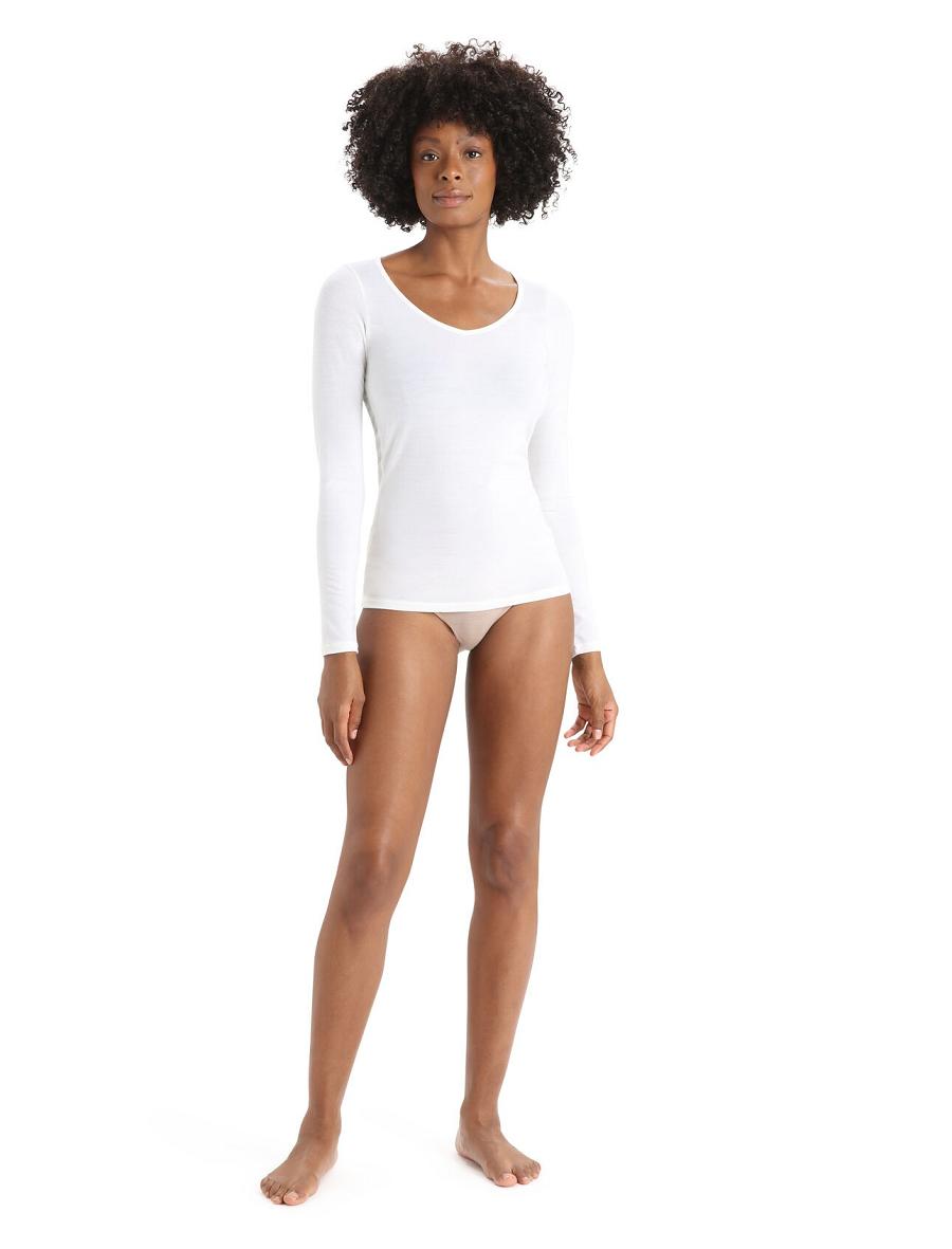 Snow Icebreaker Merino Siren Long Sleeve Sweetheart Top Women's Underwear | AU 1689JPQJ